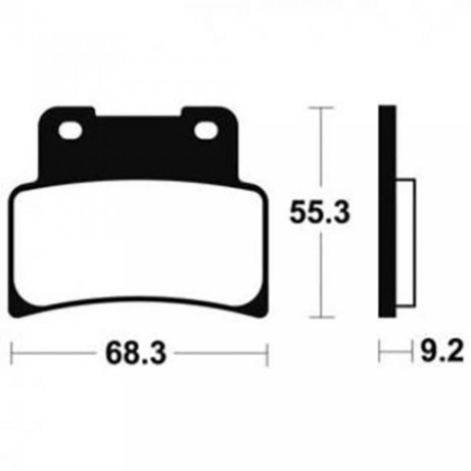 Paire de plaquettes de frein avant Bendix MF344 pour moto Aprilia 750 Dorsoduro 2009