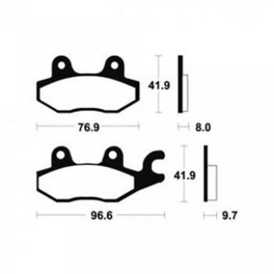 Plaquette de frein MA133 Tecnium pour moto Yamaha 750 XTZ Super tenere 1989-98