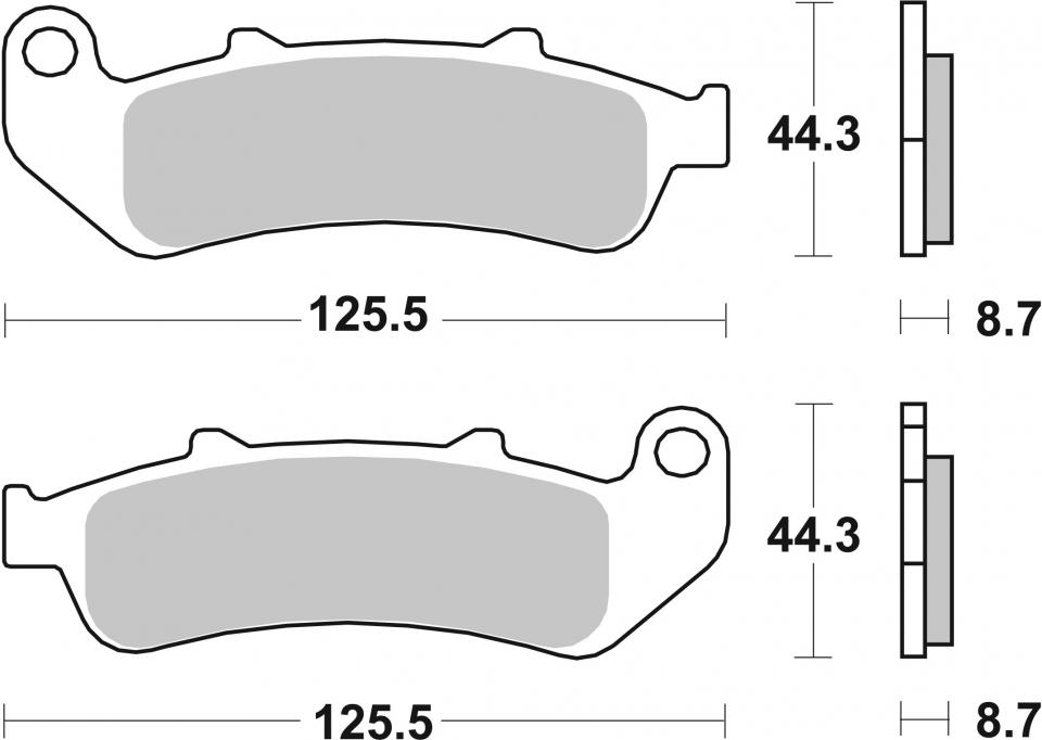 Plaquette de frein AR Métal Fritté SBS pour Moto Honda 1000 CBR F 685LS Neuf