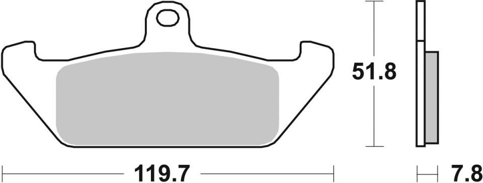 Plaquette de frein SBS pour moto Laverda 600 OR Atlas 1986 à 1990 594HF Neuf