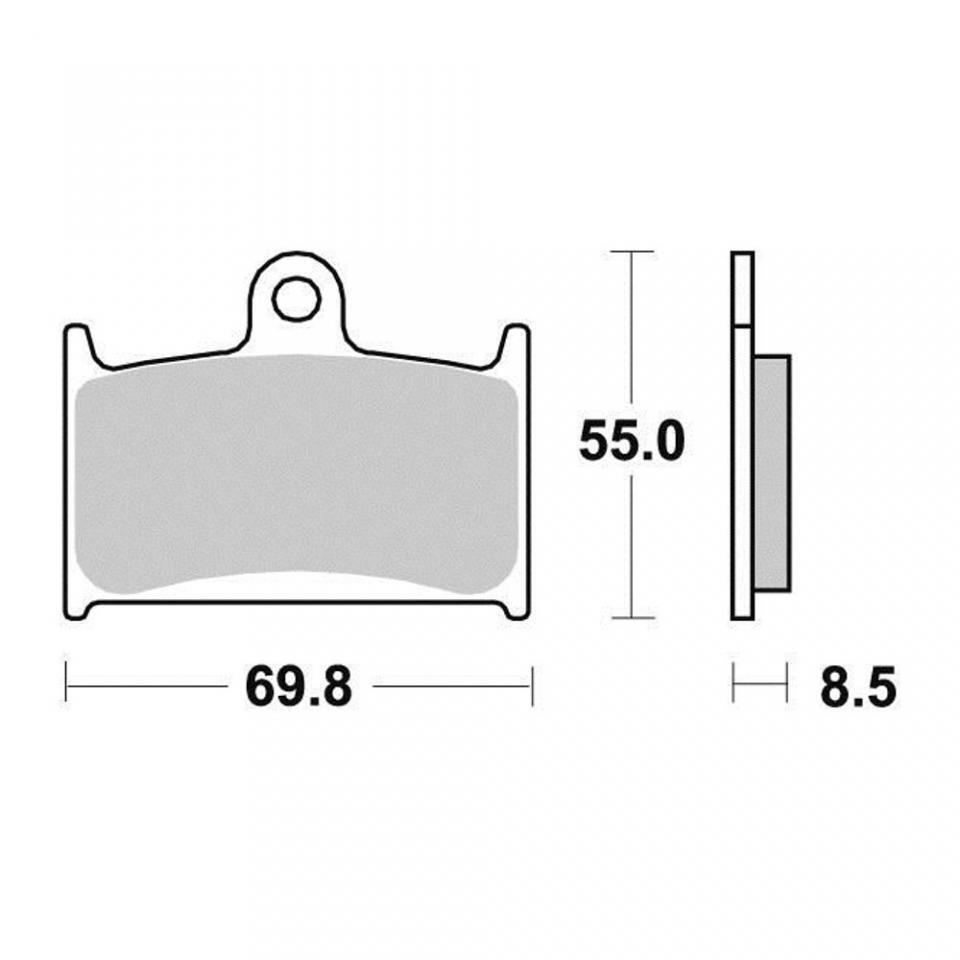 Plaquette de frein SBS pour Moto Triumph 955 Sprint I Rs 2000 à 2005 AVG / AVD Neuf