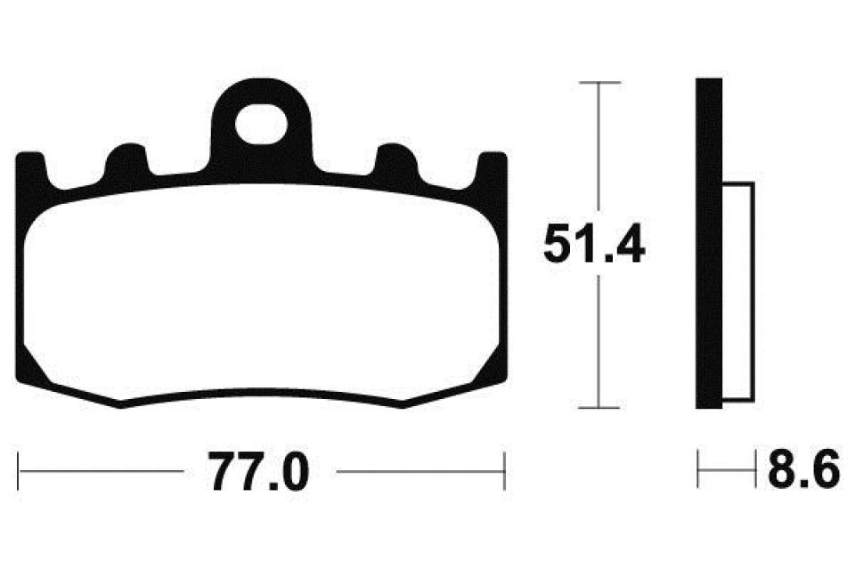 Plaquette de frein Tecnium pour Moto BMW 1150 R Rt 2001 à 2005 MF296 / AV Neuf