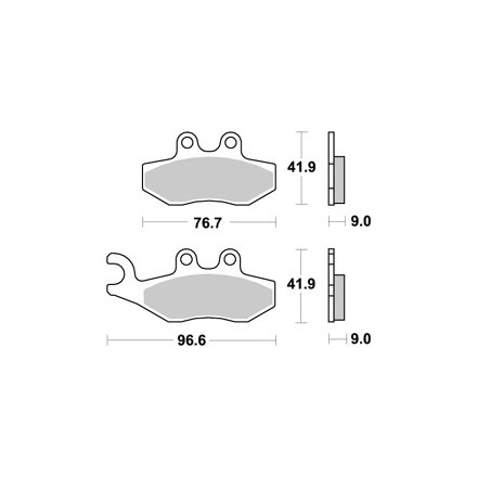 Plaquette de frein AP Racing pour Scooter Piaggio 125 X10 Ie 4V 2012 à 2016 AVG Neuf