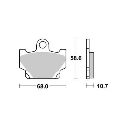 Plaquette de frein AP Racing pour Moto Yamaha 80 RD 1982 à 1984 LMP150ST Neuf