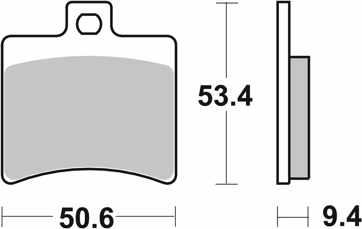 Plaquette de frein SBS pour Scooter TGB 125 Bellavita I 4T 2012 AR Neuf