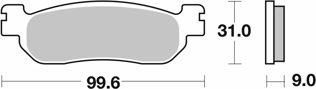 Plaquette de frein SBS pour Moto Yamaha 1000 YZF 2002 à 2003 RN091 / AR Neuf