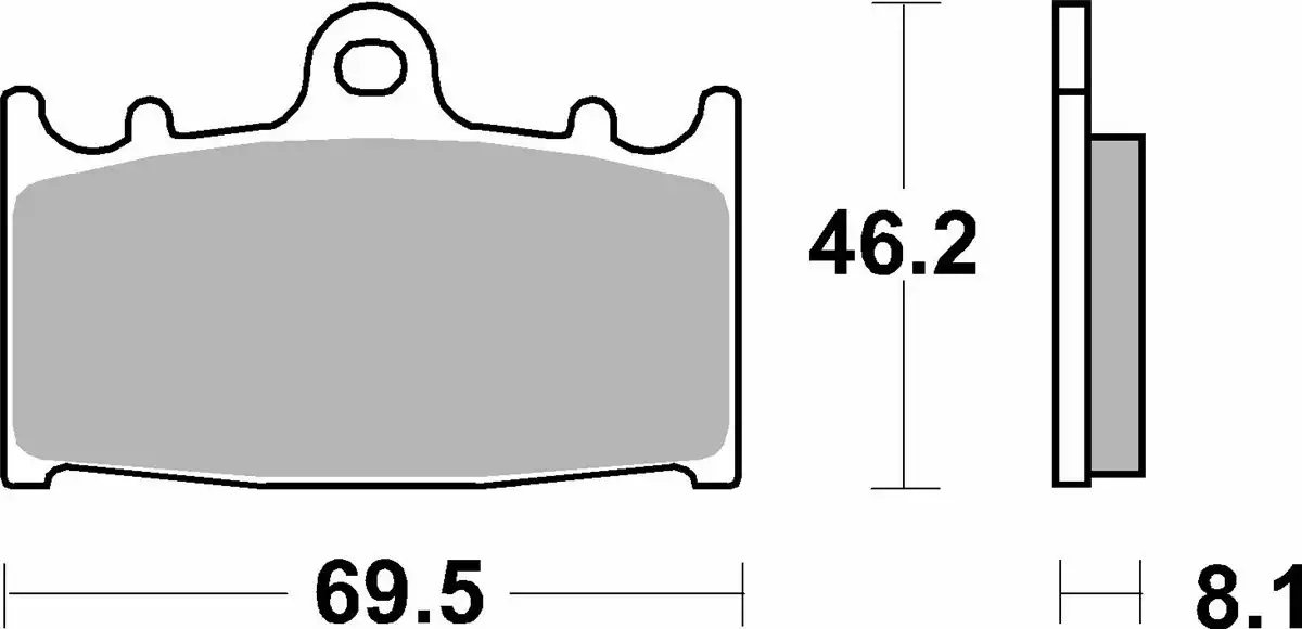 Plaquette de frein SBS pour Moto Husaberg 600 FC 1999 à 2000 AV Neuf