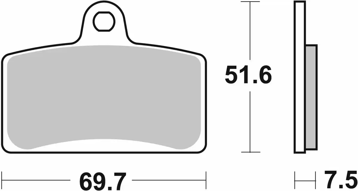 Plaquette de frein SBS pour Moto Peugeot 50 NK7 2010 à 2011 AV Neuf