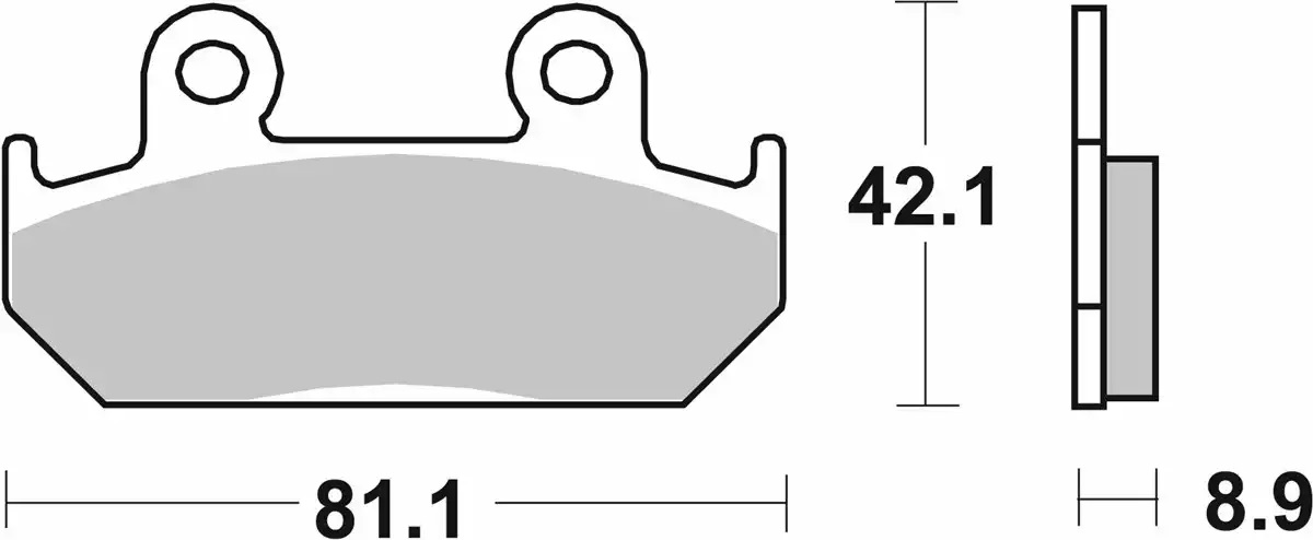 Plaquette de frein SBS pour Moto Honda 600 Cbr Fm-Fr 1991 à 1994 AVG / AVD Neuf