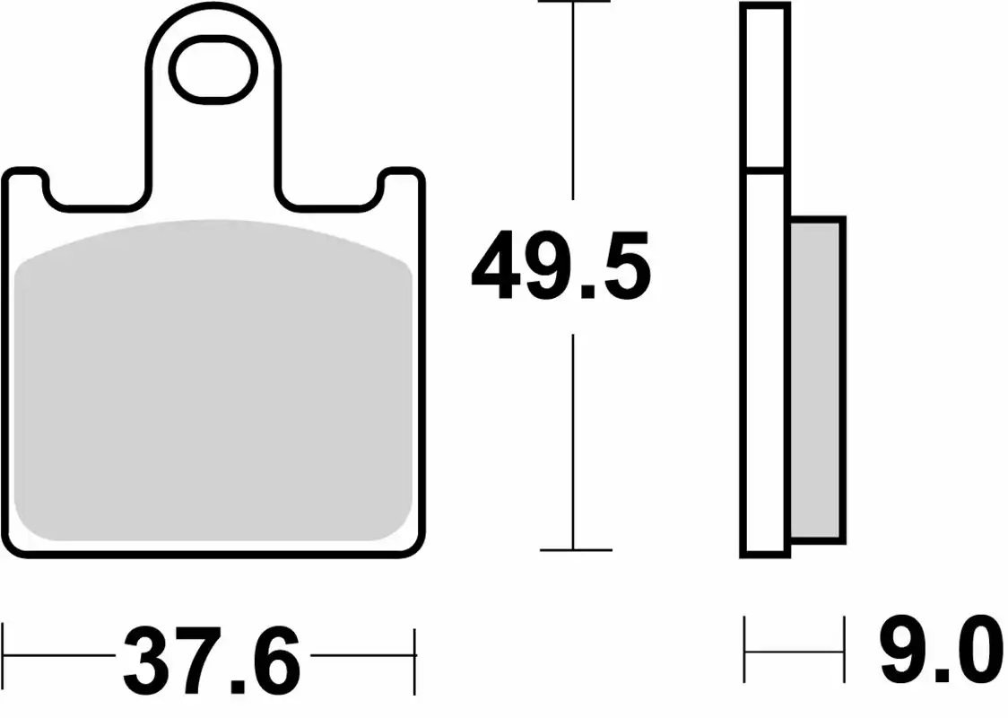 Plaquette de frein AV SBS pour Moto Kawasaki 600 ZX6R 2007 à 2012 838RST Neuf