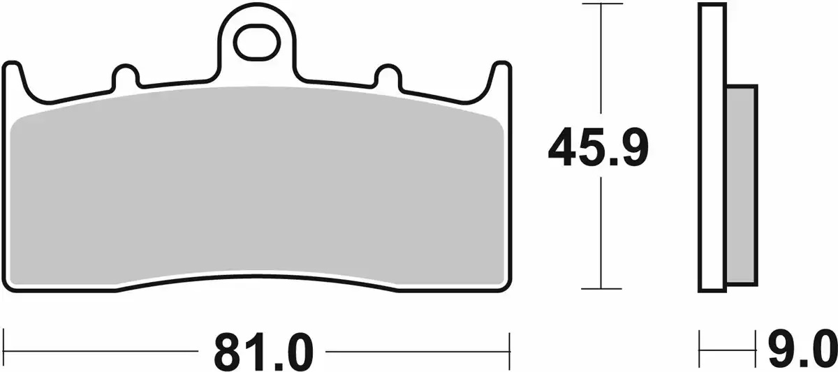 Plaquette de frein SBS pour Moto BMW 1300 K R 2009 à 2014 AVG / AVD Neuf