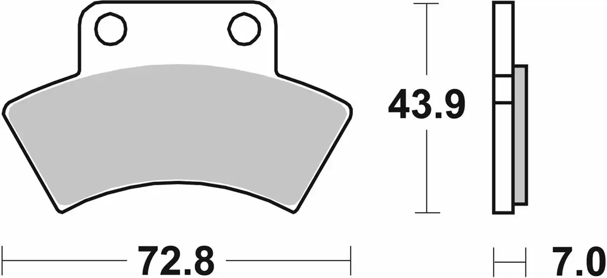 Plaquette de frein SBS pour Quad Polaris 400 Scrambler 1995 à 1998 LMP317AOR Neuf