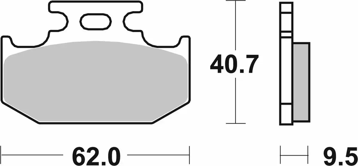 Plaquette de frein SBS pour Moto Yamaha 125 YZF-R 2019 à 2023 AR Neuf