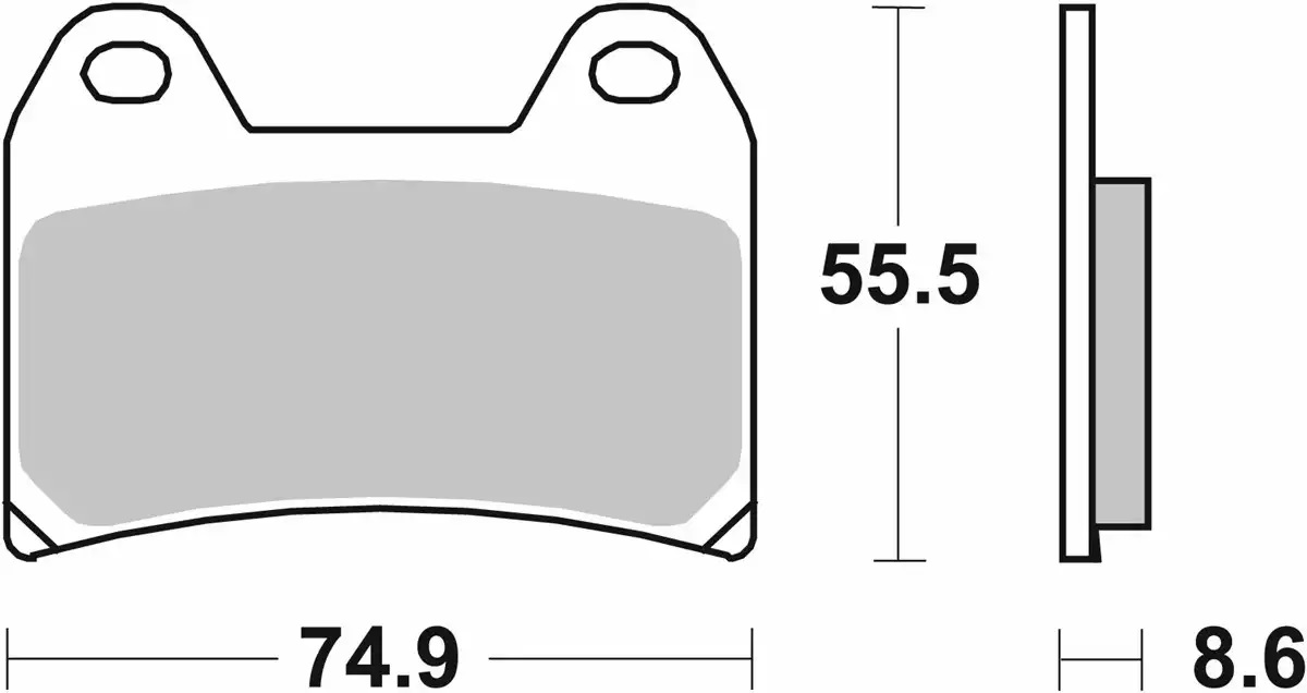 Plaquette de frein SBS pour Moto Honda 400 Cb Super Four 2010 AVG / AVD Neuf