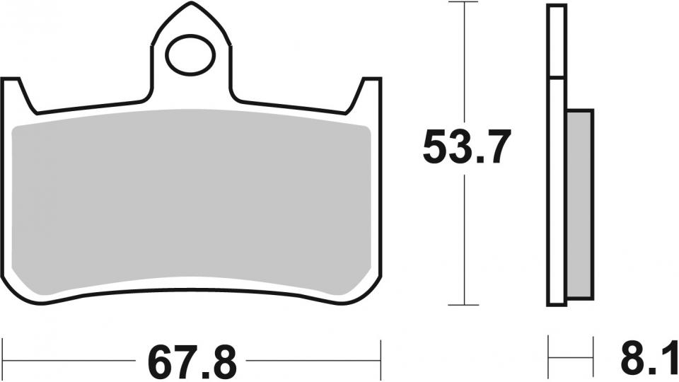 Plaquette de frein AV 622HS FR SBS pour moto Honda 900 Cbr Rr Fireblade 1992-97