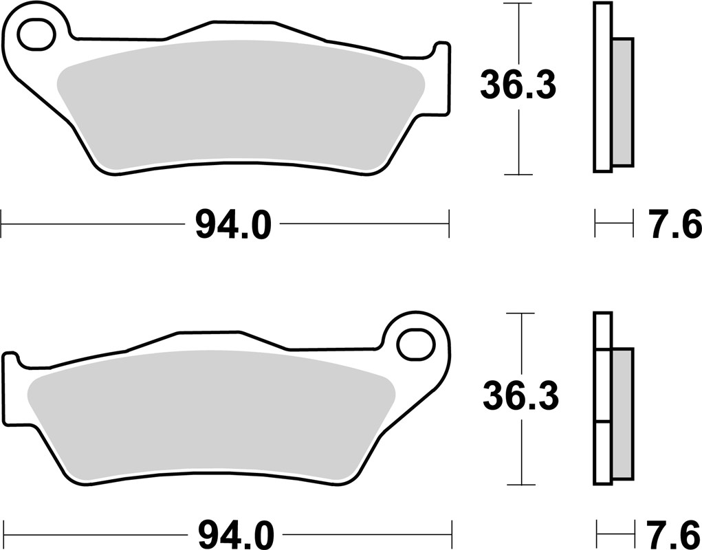 Plaquette de frein SBS pour Moto Aprilia 125 MX 2004 à 2006 TZ000 / AV Neuf