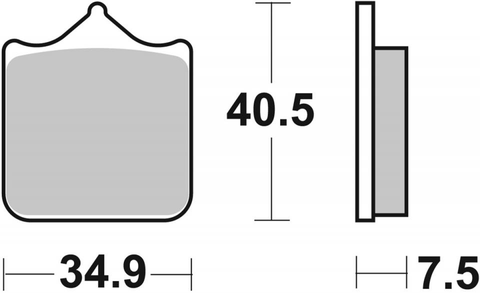 Plaquette de frein SBS pour Moto Generic 600 GRS 2014 à 2015 AV Neuf