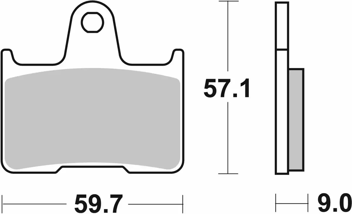 Plaquette de frein SBS pour Moto Suzuki 1400 GSX 2001 à 2007 AR Neuf