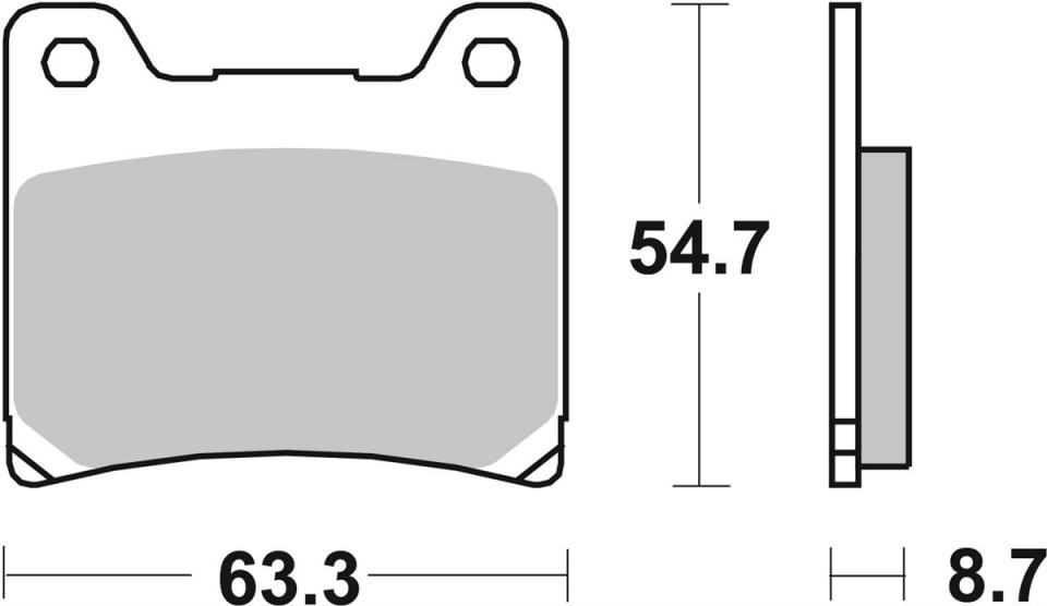 Plaquette de frein AV 555HF SBS pour moto Yamaha 850 TDM 1991 à 2001 Neuf