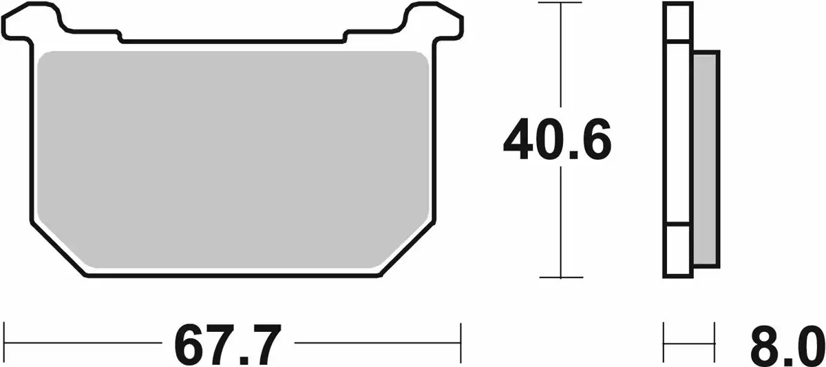 Plaquette de frein AV SBS pour moto Kawasaki 400 GPZ 1983 à 1984 539HF Neuf