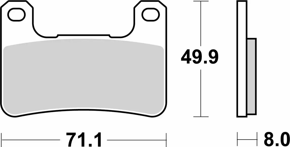 Plaquette de frein SBS pour Moto Suzuki 1000 Gsx-R 2011 CY111/CY211/CY121 / AV Neuf