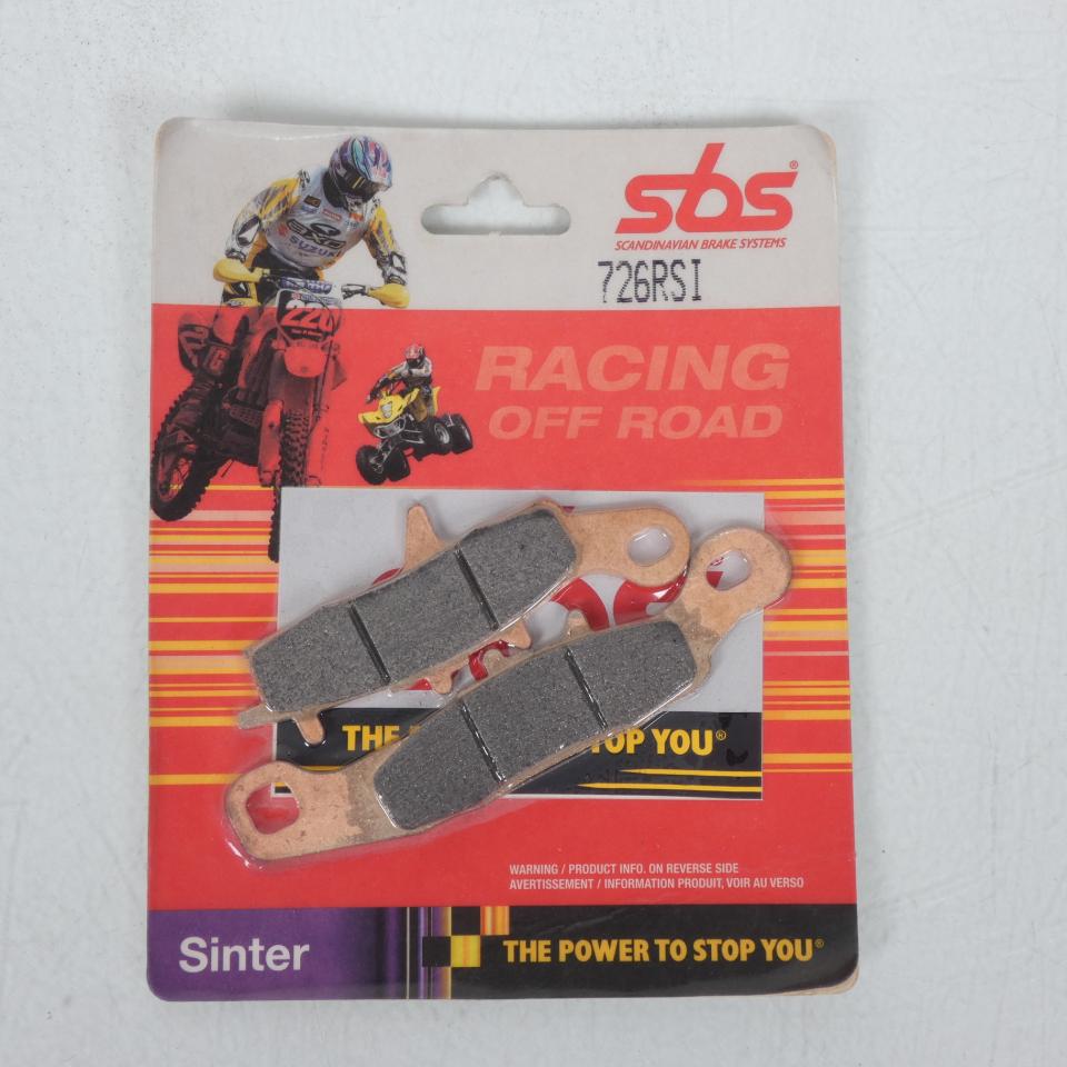 Plaquette de frein SBS pour Moto Suzuki 85 RM petites roues 2005 à 2013 726RSI / SINTER / Paire Neuf