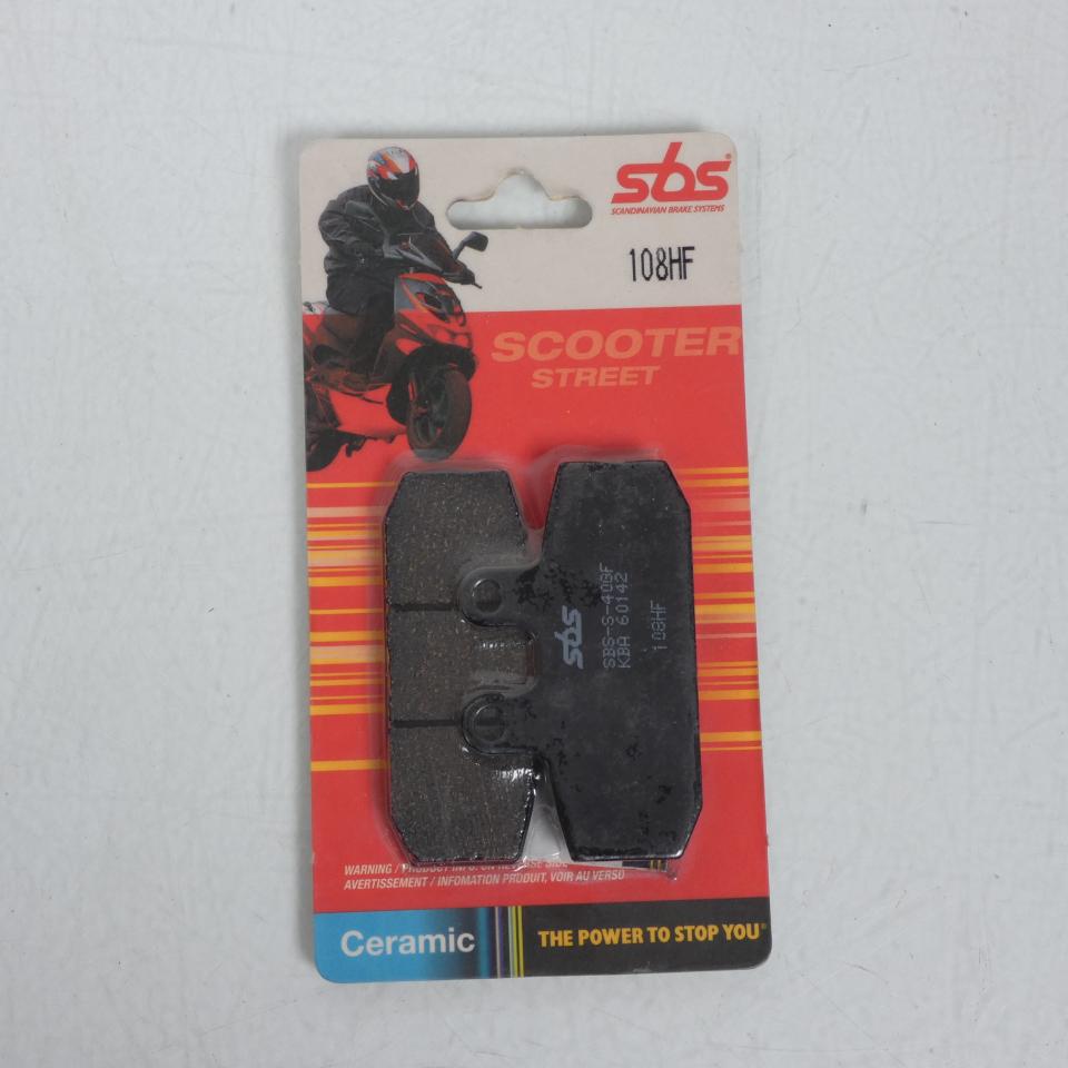 Plaquette de frein SBS pour Scooter Malaguti 500 Spidermax Rs 2009 à 2011 AV / 108HF / CERAMIC Neuf