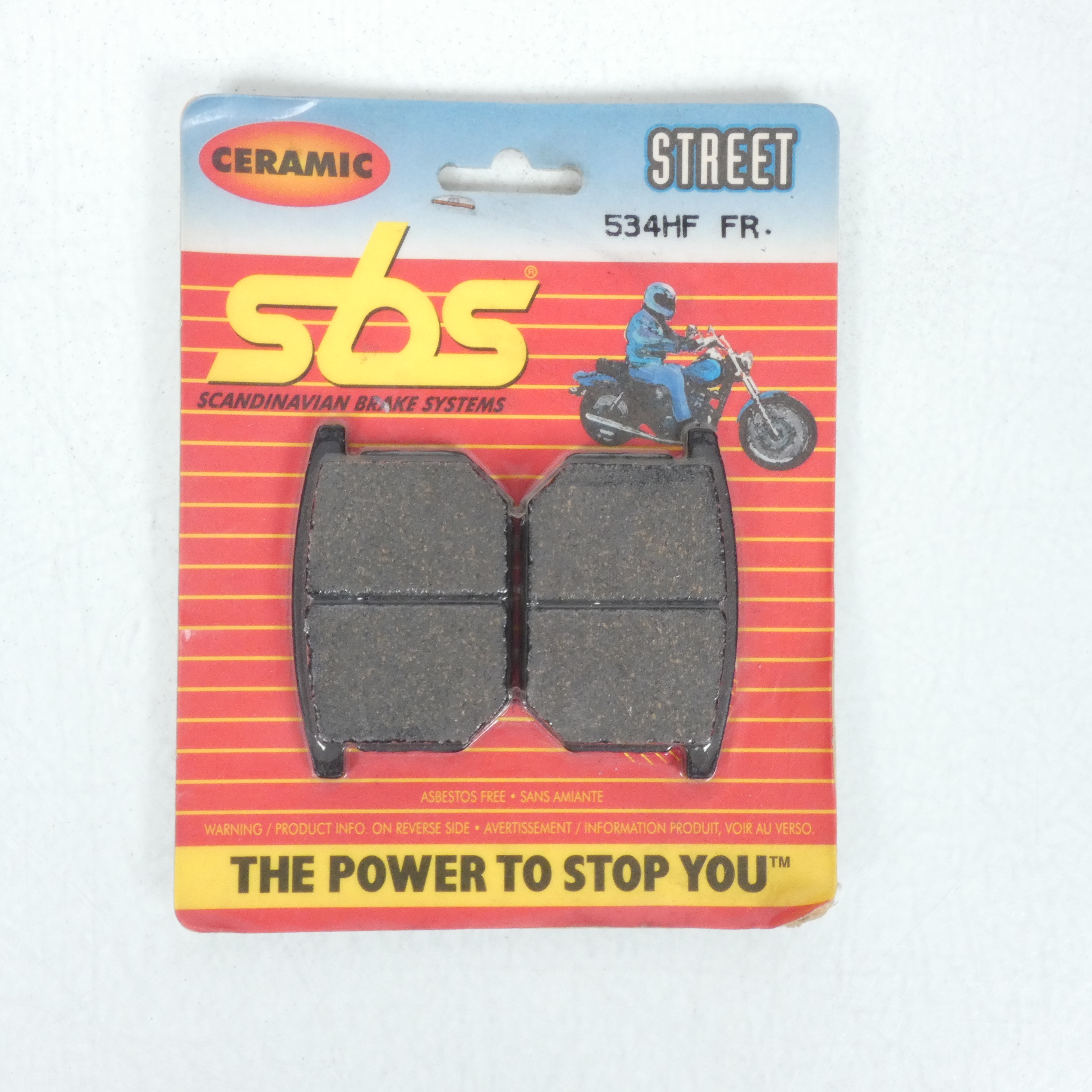 Plaquette de frein SBS pour moto Suzuki 400 GSX 1986 à 1987 534HF Neuf