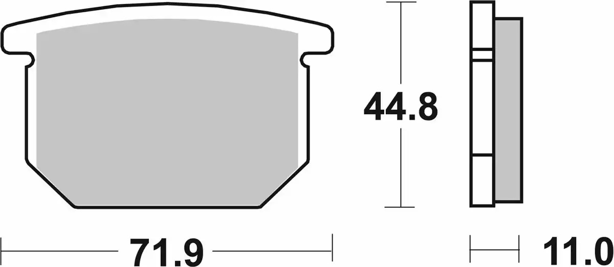 Plaquette de frein SBS pour Moto Suzuki 400 GSX 1986 à 1987 534HF AV / 2 paires nécessaire Neuf
