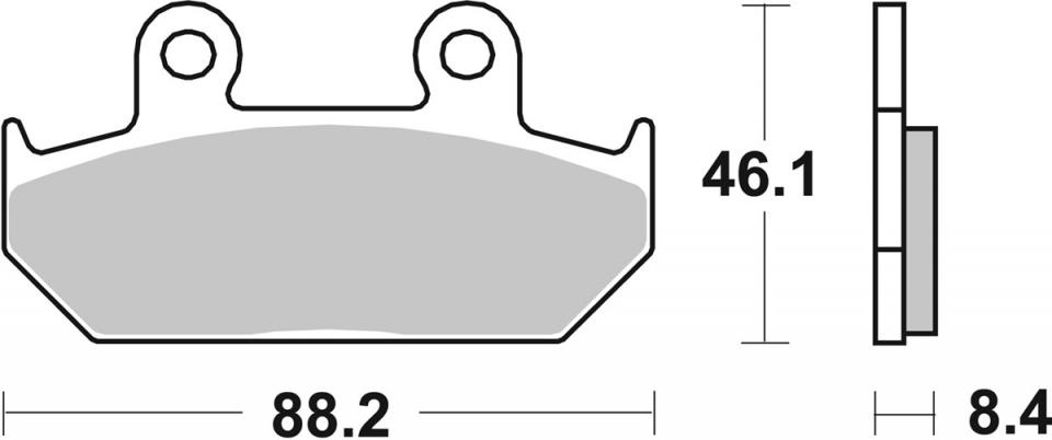 Plaquette de frein SBS pour Moto Honda 650 NX 1993 à 1996 AV / 600HF FR Neuf