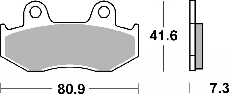Plaquette de frein AV 558HF FR SBS pour moto Honda 80 Mtx R 1983 à 1984 Neuf