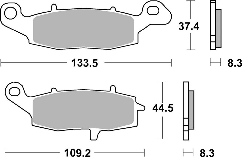 Plaquette de frein SBS pour Moto Moto Guzzi 750 V7 CARBON 2018 à 2020 AV Neuf