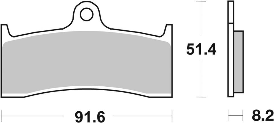 Plaquette de frein SBS pour moto Buell 1200 M2 cyclone 1997 à 2002 AV 676HS Neuf