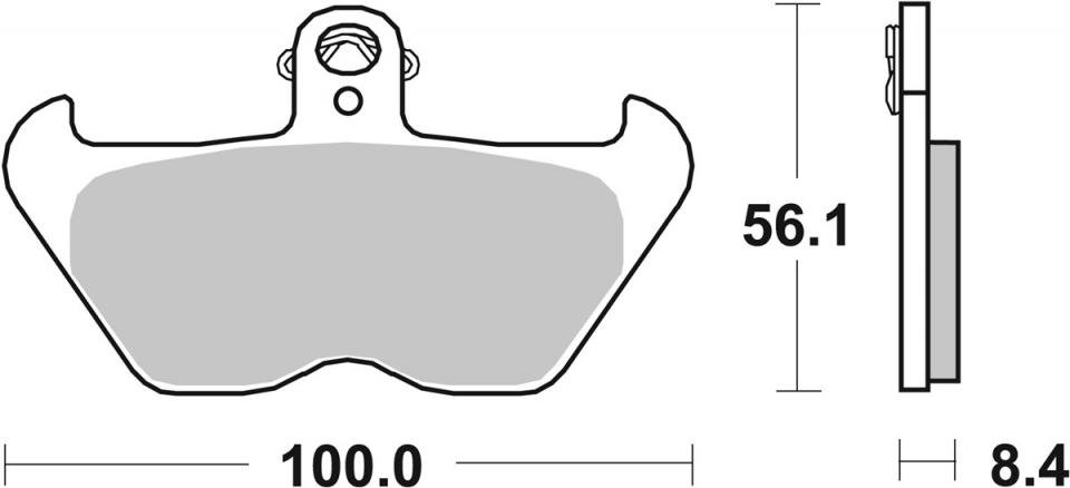Plaquette de frein AV 703HS SBS pour moto BMW 800 R 80 R 1993 à 1994 Neuf