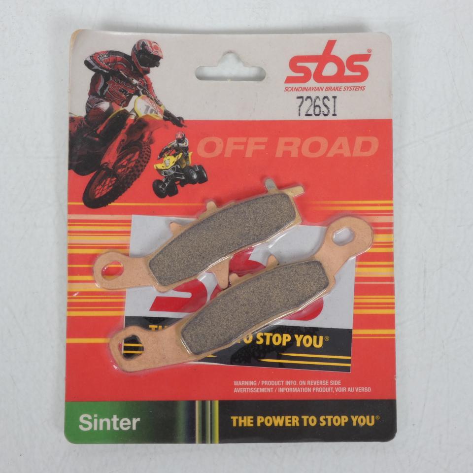 Paire plaquette de frein 726SI SBS pour moto Kawasaki 80 KX 1992 à 2000 Neuf