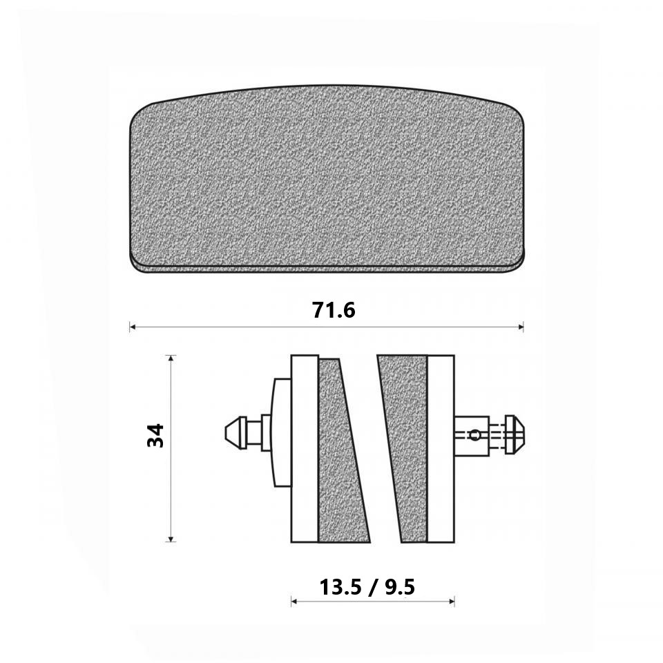 Plaquette frein AV Ferodo pour moto BMW 745 R 75 6 / 7 3411 2 301 358 FDB155EF