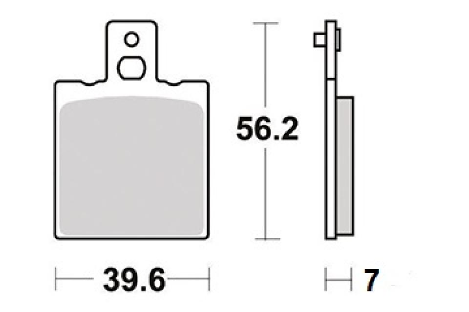 Plaquette de frein Perftec pour Moto TM 125 Smm 2T Blackdream 2012 AR Neuf