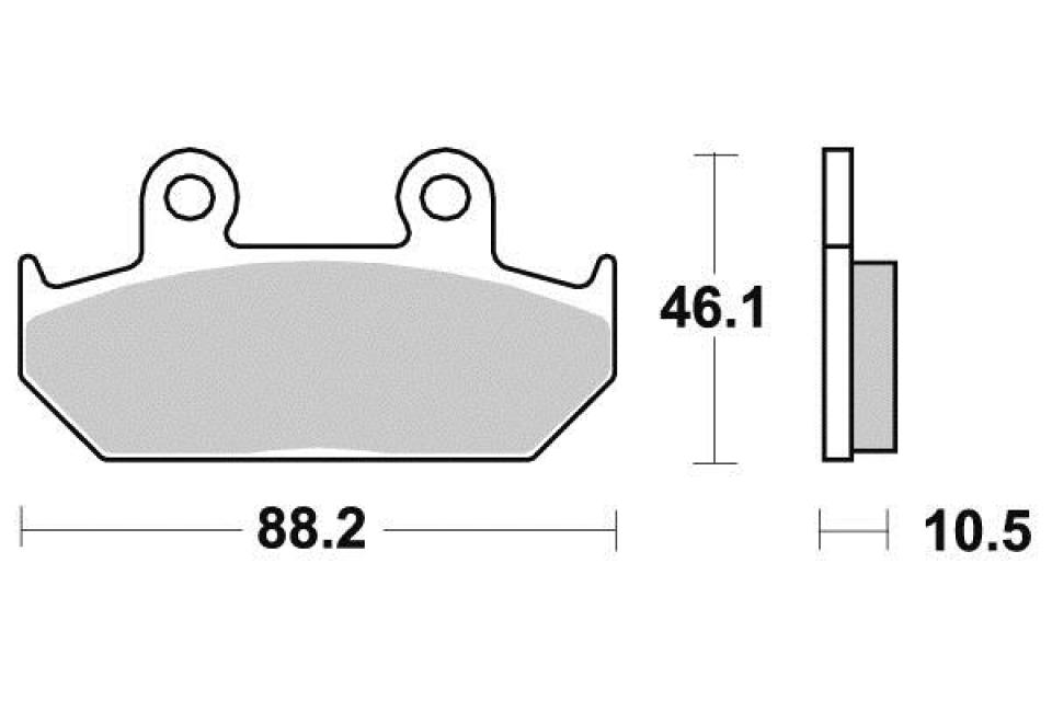 Plaquette de frein Perftec pour Moto Cagiva 500 Canyon 1999 à 2001 AV Neuf