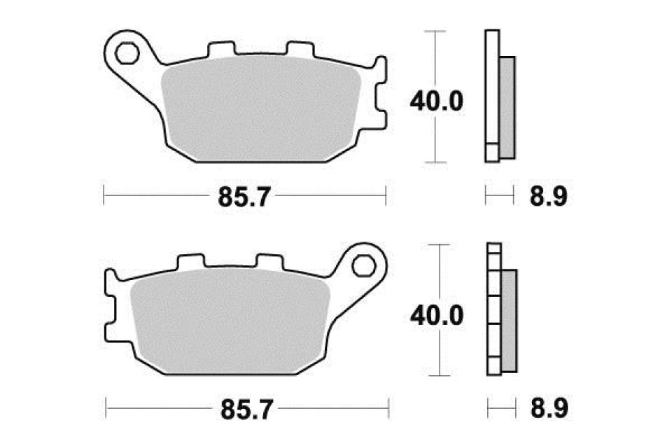Plaquette de frein Perftec pour Moto Kawasaki 900 Z RS 2018 à 2023 AR Neuf