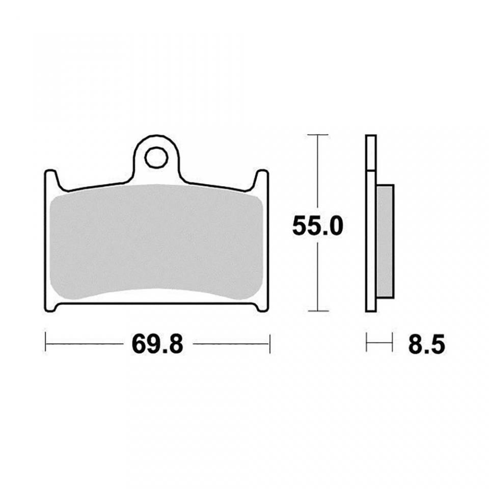 Plaquette de frein Perftec pour moto Triumph 600 TT 2000 à 2005 AVG / AVD Neuf
