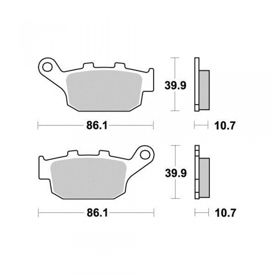 Plaquette de frein Perftec pour moto Buell 1200 M2 cyclone 1997 à 2002 AR Neuf