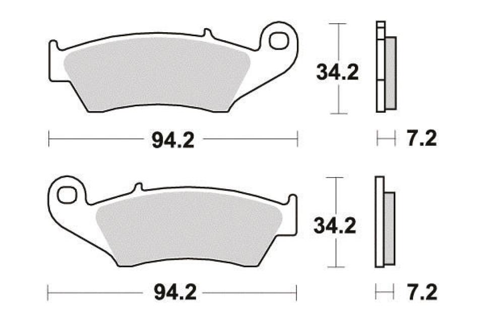 Plaquette de frein Perftec pour Moto Gas gas 300 Ec Enduro 2T 2000 à 2020 AV Neuf