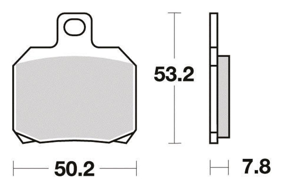 Plaquette de frein Perftec pour Moto MV Agusta 675 Brutale 2012 à 2016 AR Neuf