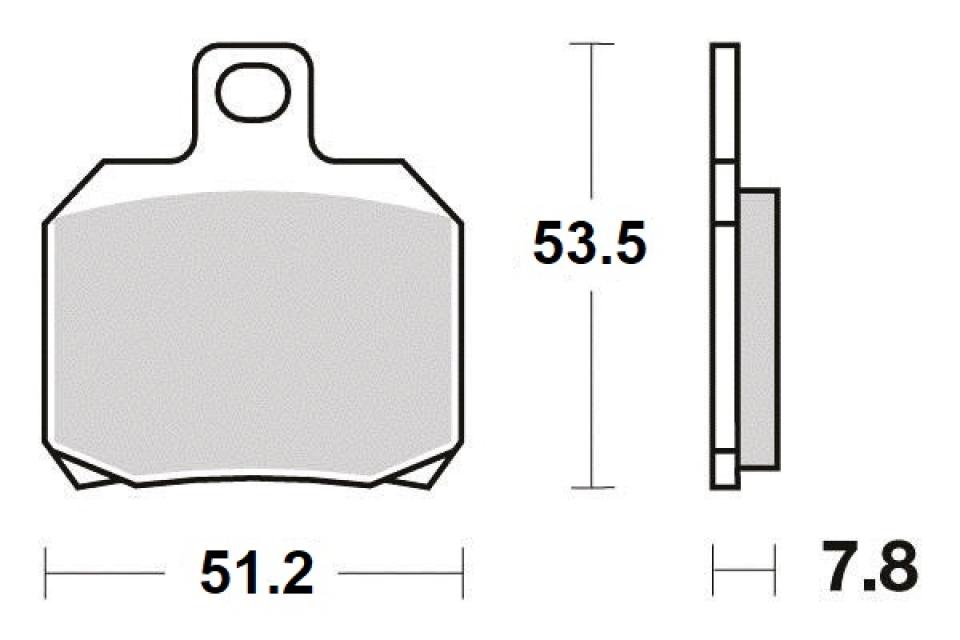 Plaquette de frein Perftec pour Moto Ducati 750 Sport 2001 à 2002 AR Neuf