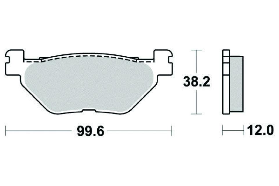 Plaquette de frein Perftec pour Scooter Yamaha 500 Xp T-Max Abs 2001 à 2003 AR Neuf
