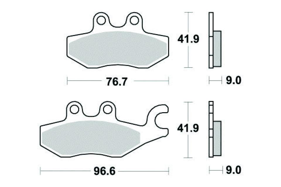 Plaquette de frein Perftec pour Maxi Scooter Aprilia 125 SR GT IGET 4V CBS E5 2021 à 2023 AR Neuf