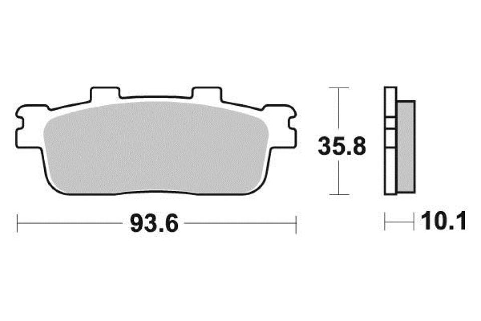 Plaquette de frein Perftec pour Quad Eton 300 Vector St 2006 à 2007 AR Neuf