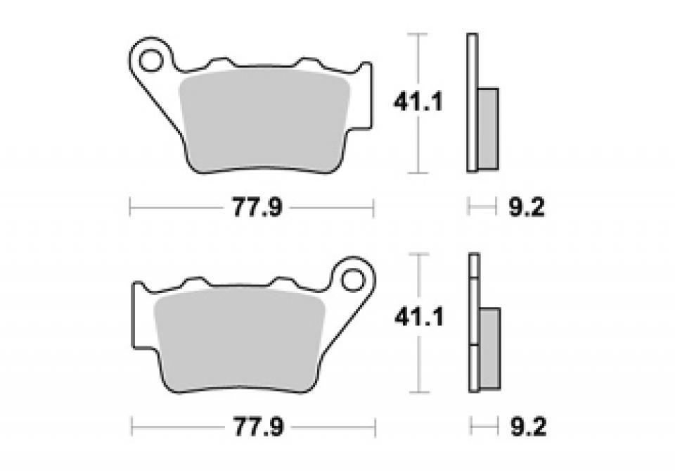 Plaquette de frein AP Racing pour Moto Husqvarna 900 Nuda Abs 2012 à 2018 LMP275ST / 0H01B Neuf