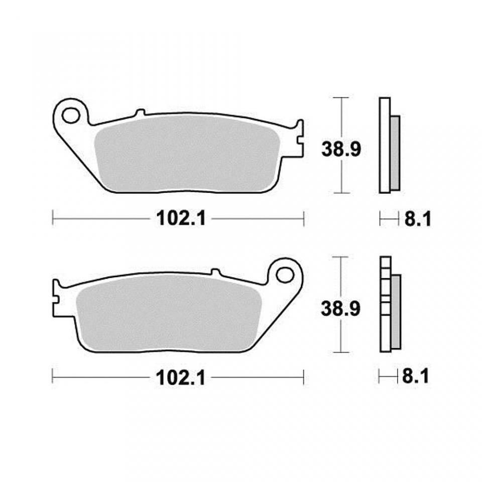 Plaquette de frein Malossi pour Scooter BMW C Evolution 2015 à 2018 6215572BB / AVG / AVD / AR Neuf