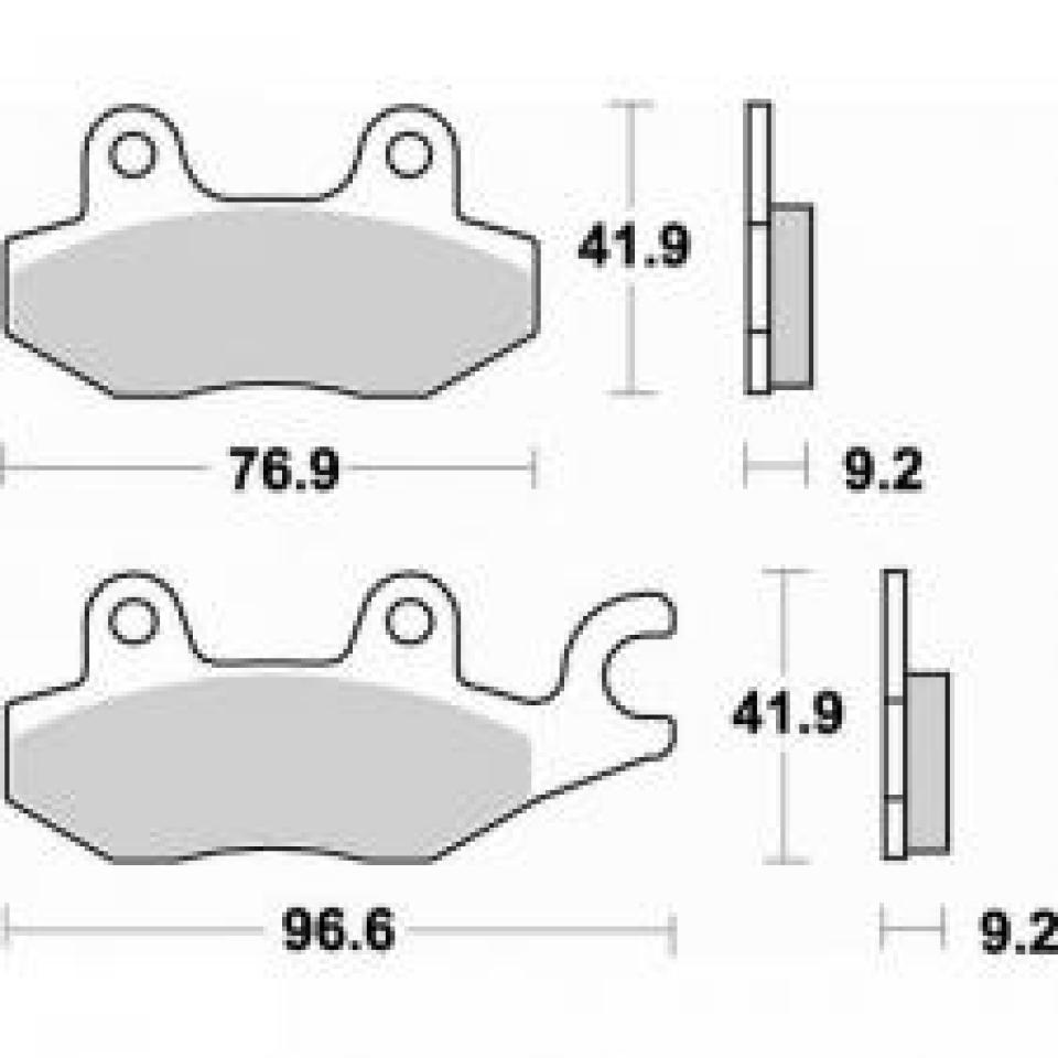 Plaquette de frein SBS pour Moto Honda 250 CBF 2004 à 2005 688HF Neuf